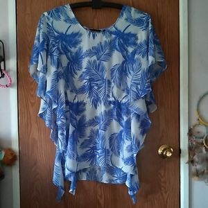 Sophia Vergara Blue/White Blouse